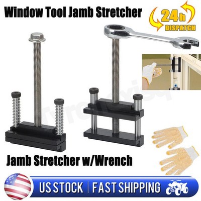 2x Aluminum Adjustable Jamb Stretcher For Vinyl Jambs Upgraded Window Tool US