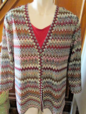Alfred Dunner Women  s 2-Piece Set   Size M   Tank  Sweater Combo Cranberry Red