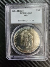1992-D S1$ White House PCGS MS69
