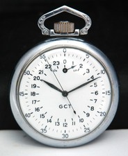 ELGIN US ARMY A-13 GCT Military POCKET WATCH Up Down 24HR WW2 Navigation LOT e