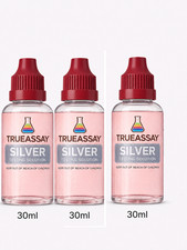 3x Silver Jewelry Test Solutions 30ML bottle