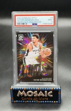 2024 Donruss Optic Victor Wembanyama Lights Out Cracked Ice Prizm /25 PSA 9 MINT