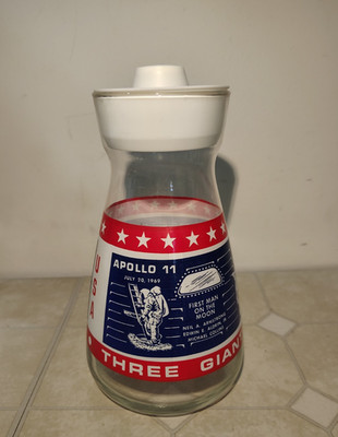 VINTAGE NASA SPACE SHUTTLE APOLLO 11 12 13 1970's SERVING PITCHER