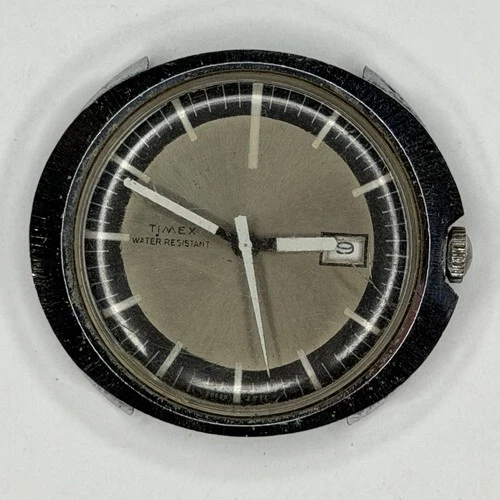 Vintage Timex UFO Marlin Date Mechanical Men's Watch 26650 2571 - FOR PARTS