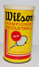 Vintage Wilson Championship Racquetballs 2 Balls with Original Can Unopened