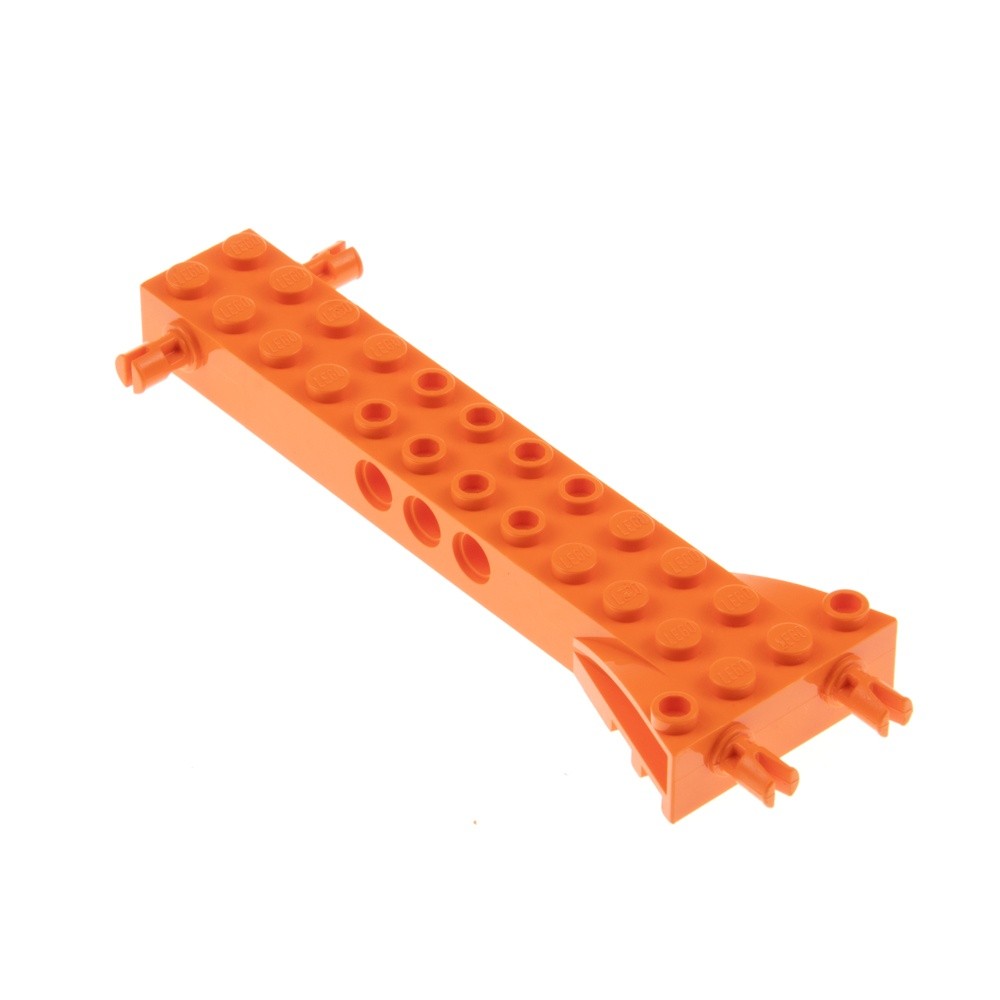 1x Lego Chassis 2x12 Orange Undercarriage Plate Auto Helicopter 30621
