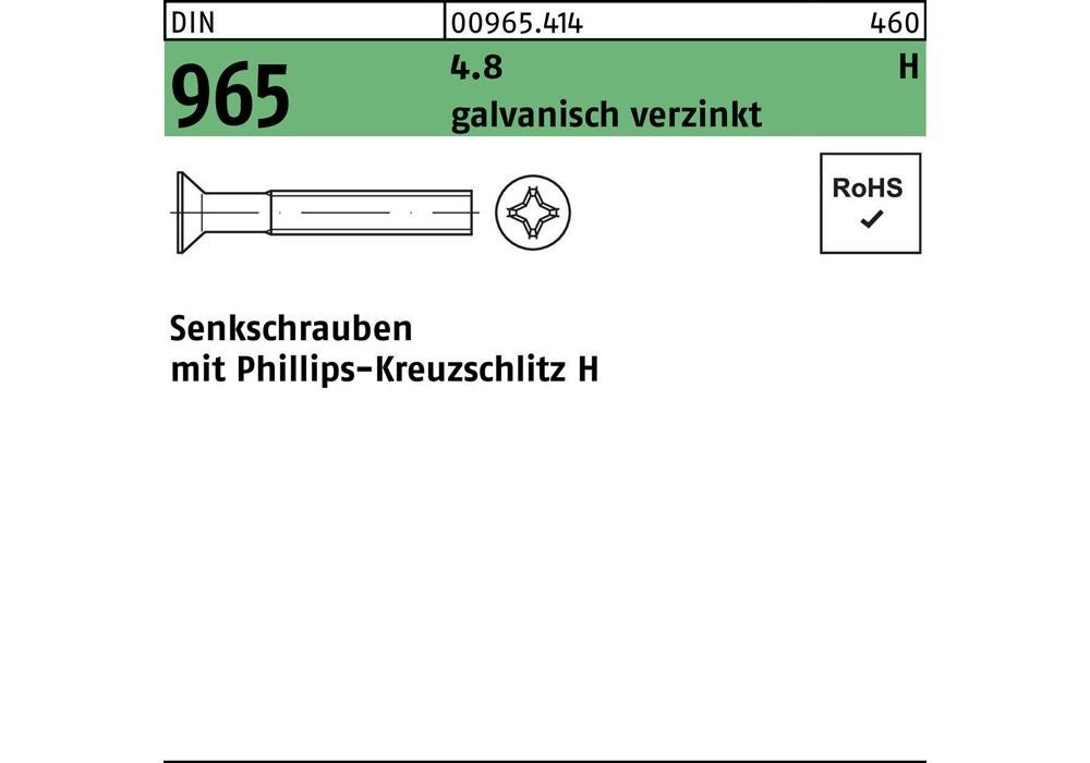 Рейхерный шлифовальный станок DIN 965 Кройцшлиц-PH M 5 x 90 -H 4,8 гальванический сплав