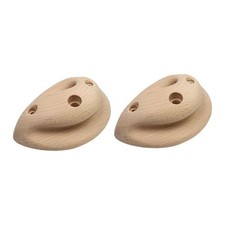2x Wood Rock Climbing Holds Fingerboard Portable Grip Strengthener Climbing Wall
