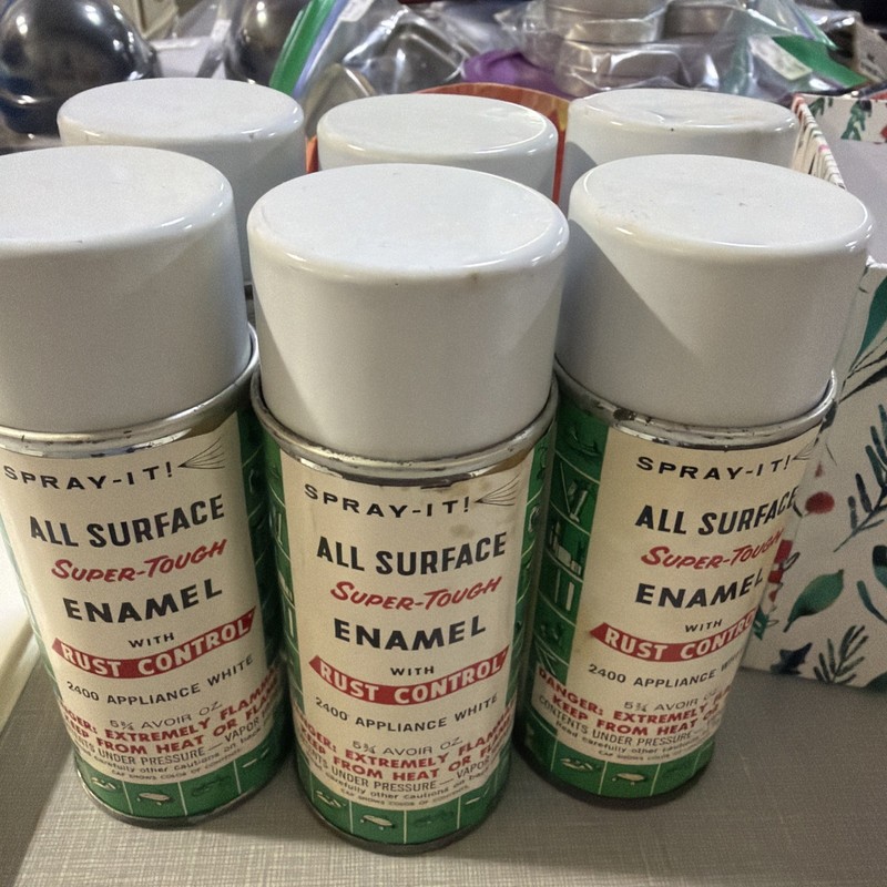 Spray-it All Surface Super Tough Enamel Rust Control 2400 Appliance White 6 Cans