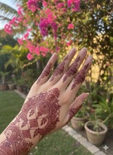 Both Hand Henna Tattoo Sticker for Woman /Mehendi