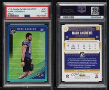 2018 Donruss Optic Rookies Aqua Prizm /299 Mark Andrews PSA 9 MINT Rookie RC