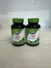 2x Nature s Way Herbal Neem Leaf, Traditional Intestinal Support - 100ct Exp7/29