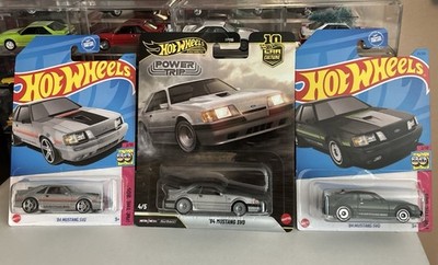 Hot Wheels 1:64 Car Culture Power Trip '84 Ford Mustang SVO And 2 Other SVOs