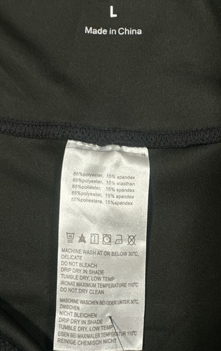 NWT Rufiyo Women's Leggings Siz Large Black Textured Shaping Athleisure Textured - Picture 5 of 8