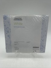 Creative Memories 8 x 8 white Scrapbook Page Refills 12 Sheets Sealed New