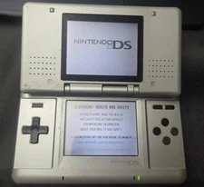 Nintendo DS Original Silver Console Tested Works No Charger