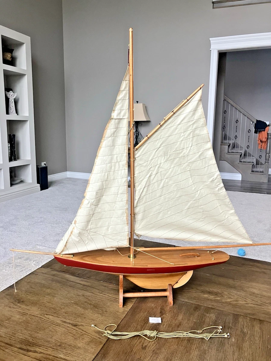木制帆船模型古董模型船| eBay