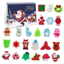 24PCS Christmas Advent Calendar 2025 Decorations Squishies Toys Countdown