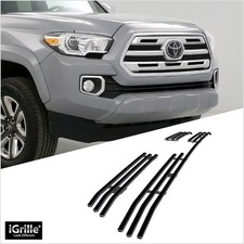 For 2016-2019 Toyota Tacoma Srsr5 Upper Stainless Black Billet Grille Insert
