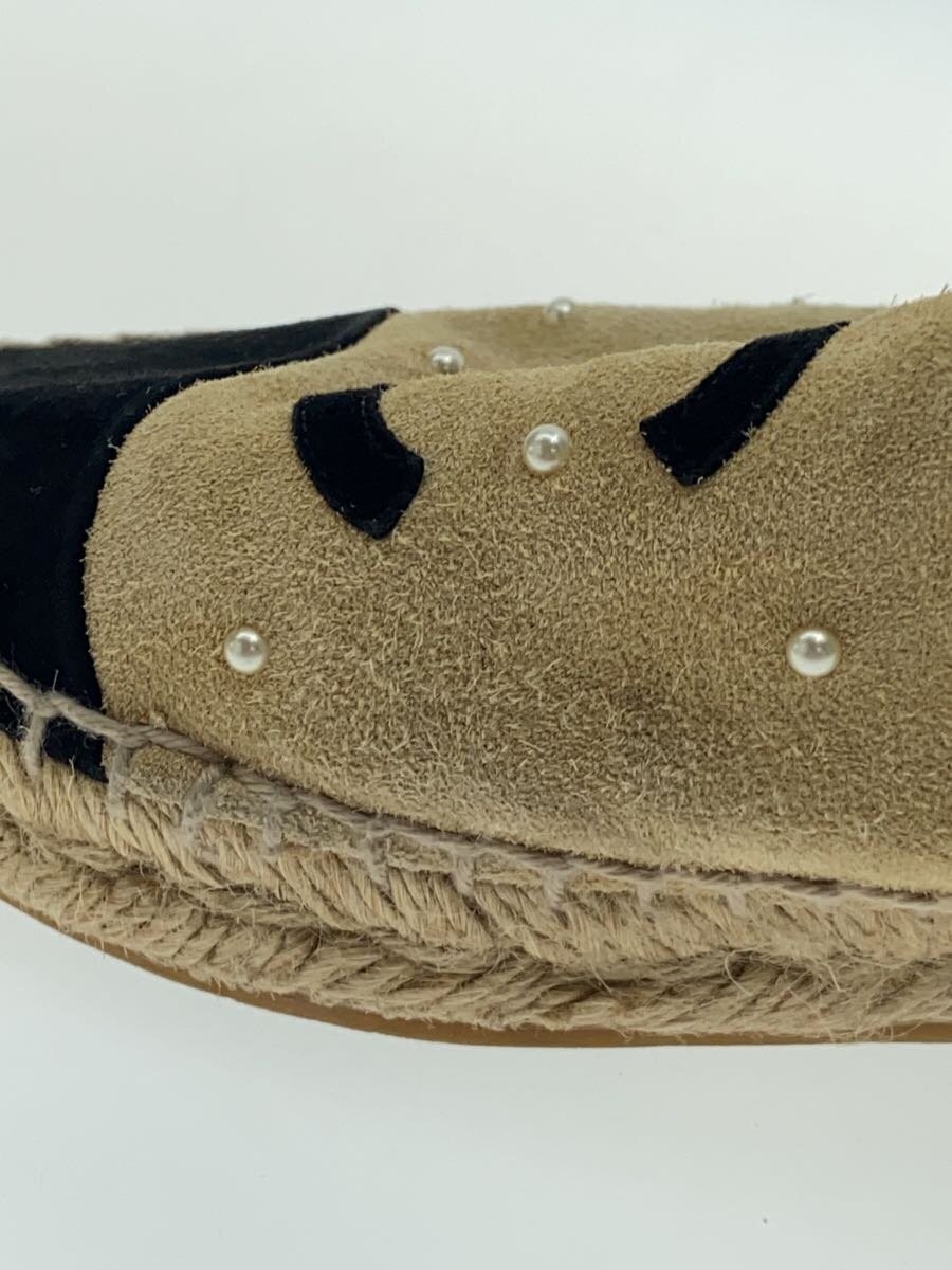 CHANEL Suede Espadrilles, Size 35, US 5, Beige, Women's thumbnail 7