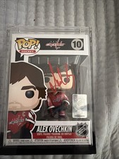 Alex Ovechkin Autographed Funko Pop Fanatics Capitals GOAT GR8 #1 Goals All Time