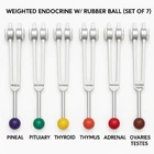 Radical Weighted Endocrine & Spine 7 Healing Tuning Forks with Activator Pouch