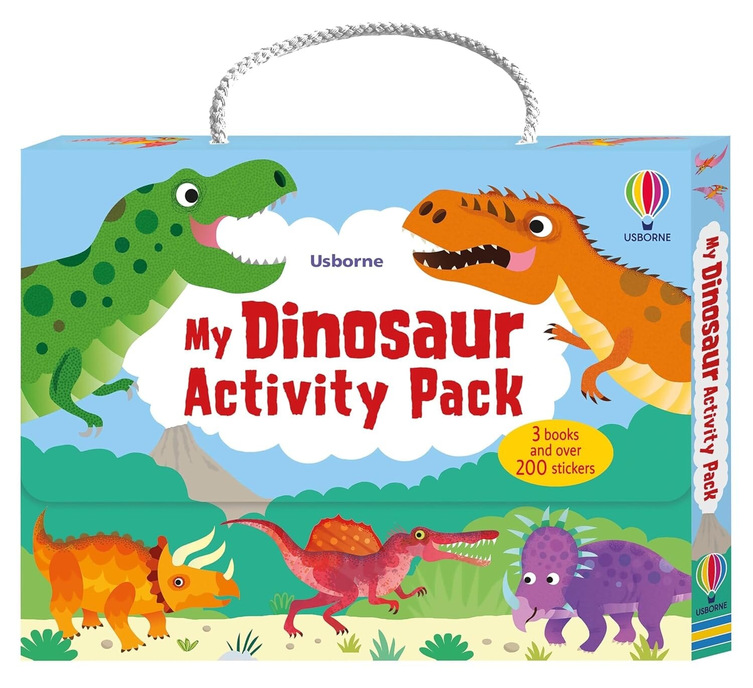 Usborne: My Dinosaur Activity Pack 3 Books Box Set & Over 200 Stickers-Ages7+-PB