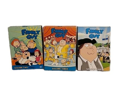 Family Guy Dvd Adult Comedy Humor Volume Two ,Three, Eight Cartoon Character