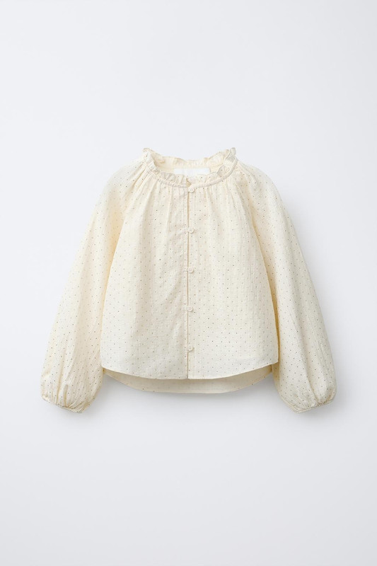 NWT Zara Girl's Studded Blouse Top Shirt 12-13 156cm