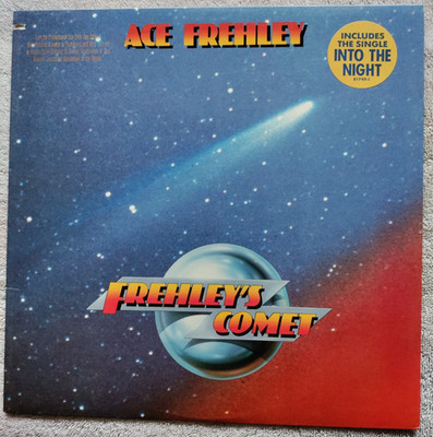 EXCELLENT CONDITION ACE FREHLEY ''FREHLEY'S COMET'' PROMO LP W/STICKR 1987 81749-1