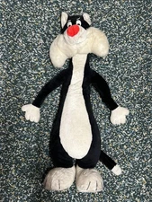 Vintage Warner Bros Life-Size 42” SYLVESTER Cat Display Plush Mighty Star 1971