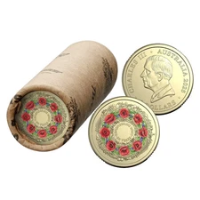 2025 $2 Remembrance 80th Anniversary WWII Coloured Premium Roll - RAM