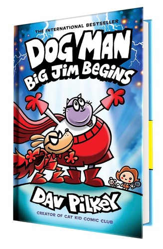 Dav Pilkey Dog Man Big Jim Begins Set Includes Hardcover Commander Cupcake Plush - Picture 2 of 8