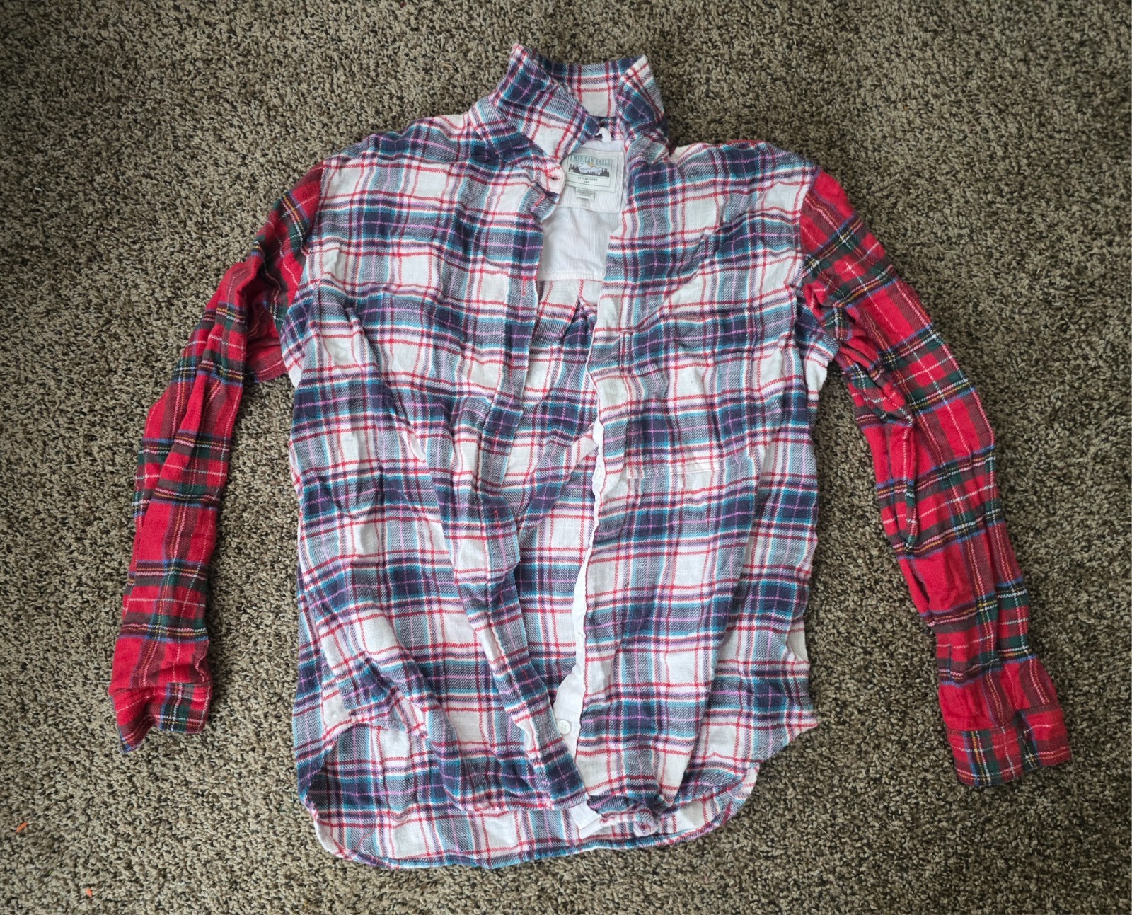 American Eagle plaid, button up jacket - image 1