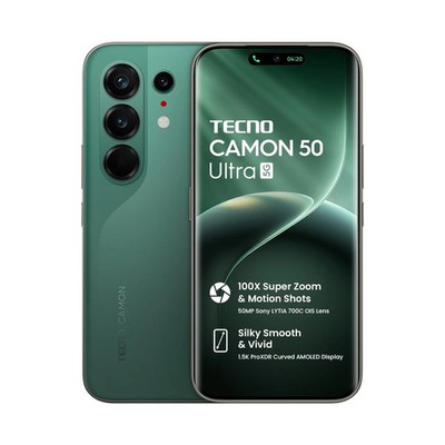 Tecno CAMON 50 Ultra 5G (Green 8GB+256GB)Dimensity 7400 Ultimate Unlocked Phone