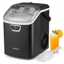 Nugget Ice Maker Countertop W/ Handle 33Lbs/24H Chewable Ice Ready in 6 Mins