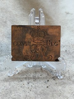 Revolutionary War Officer’s Belt Plate – “XXXVIII Regt” King George III Cipher