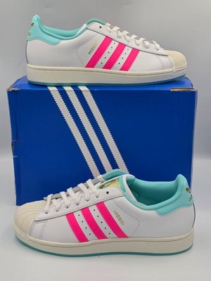 Adidas Superstar Messi Men s 10 Women s 11 Aurora Radiante Pink Aqua JR1979 NIB