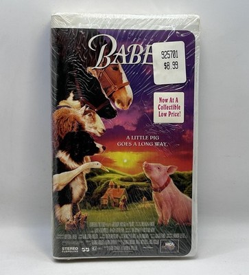 Babe - New Sealed! VHS Video Tape Talking Pig Kids 90s Movie VTG Clamshell Hype!