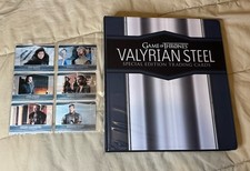 Game of Thrones Valyrian Steel Mini Master Set 100 Cards Lenticular Laser Binder