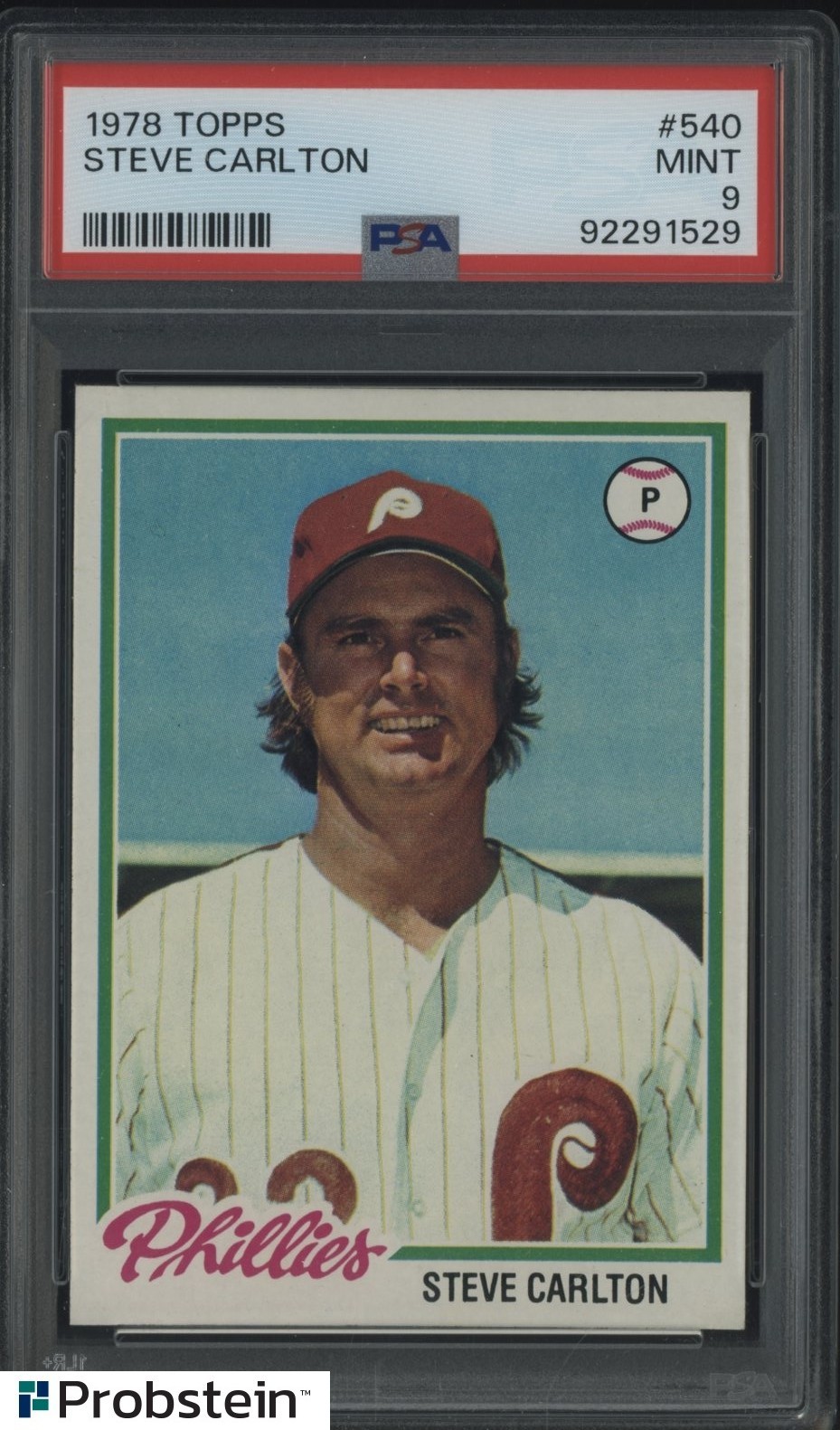 1978 Topps #540 Steve Carlton Philadelphia Phillies HOF PSA 9 MINT