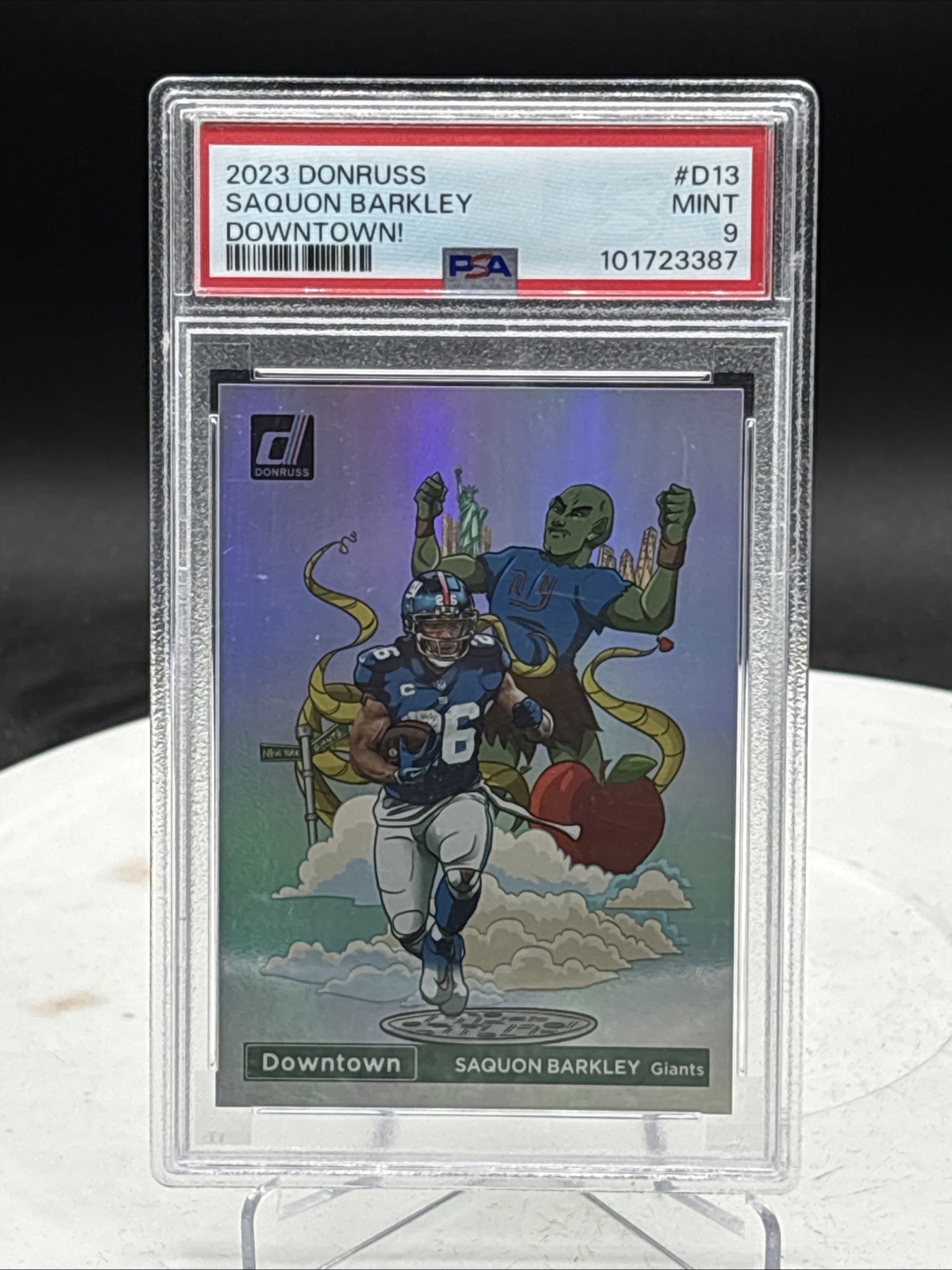 2023 Panini Donruss - Downtown! Saquon Barkley #D-13 PSA 9