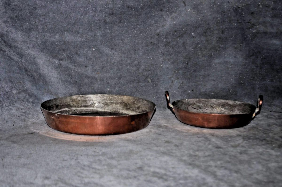 Casserole cocotte ancienne en cuivre signée Made in France