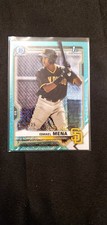 2021 Bowman-Chrome Prospects Ismael Mena #BCP-36 Aqua Mojo Refractor /225 (RC) Y