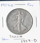 1929 D WALKING LIBERTY HALF DOLLAR *FINE DETAILS*