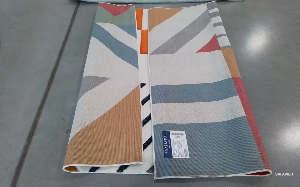 Tapete com manchas traseiras IVORY / PCK AZUL 5'-3" x 7'-6" preço reduzido 1172777071 HLW709B-5 - Imagem 2 de 4