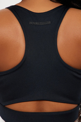 Run Up Elevate Active Sports Bra - Black Size Large New with Tags L Fashion Nova - Picture 2 of 3