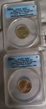 2009 D and P Jefferson Nickles SP 69 Uncirculated Condition Lot of 2 Anacs Slabs