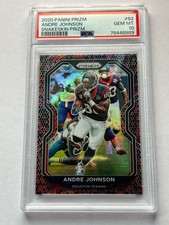Andre Johnson 2020 Panini Prizm Snakeskin PSA 10 SSP CASE HIT Houston Texans