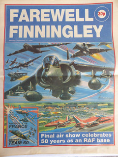 Aviation newspaper "Farewell to RAF Finningley.Mon. Sept. 12. 1994